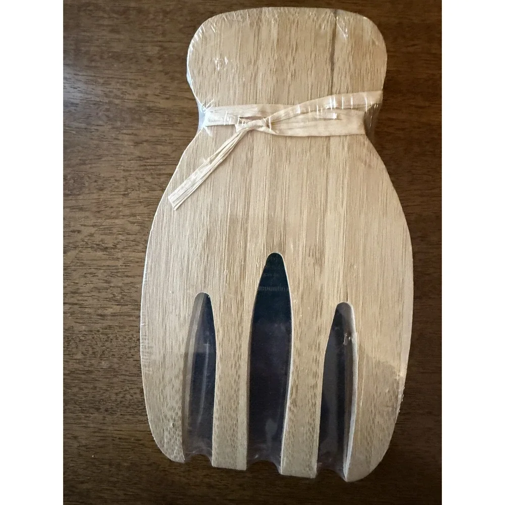 Simply Bamboo Brown Salad Hands‎ for Salad Mixing and Serving Sealed